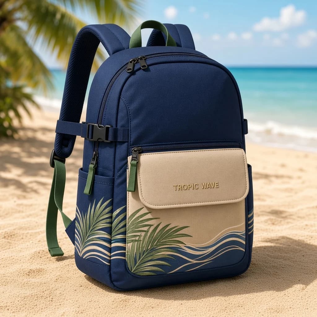 TROPIC WAVE Explorer Rucksack am Strand